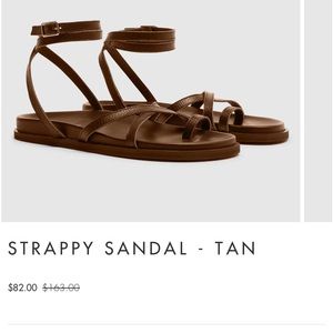 WAT THE BRAND brown strappy sandals - size 40
